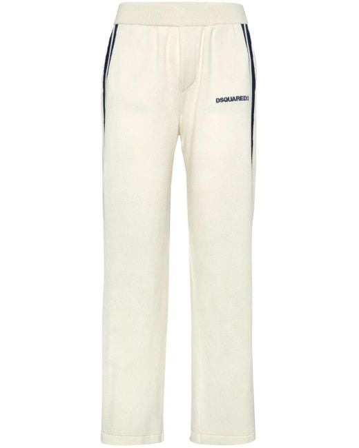 メンズ DSquared² サイドストライプ トラックパンツ Natural