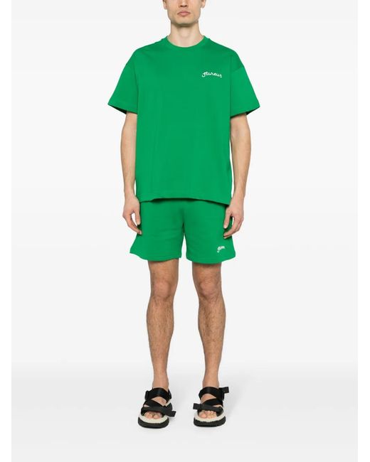 flâneur Green Signature Cotton T-Shirt for men