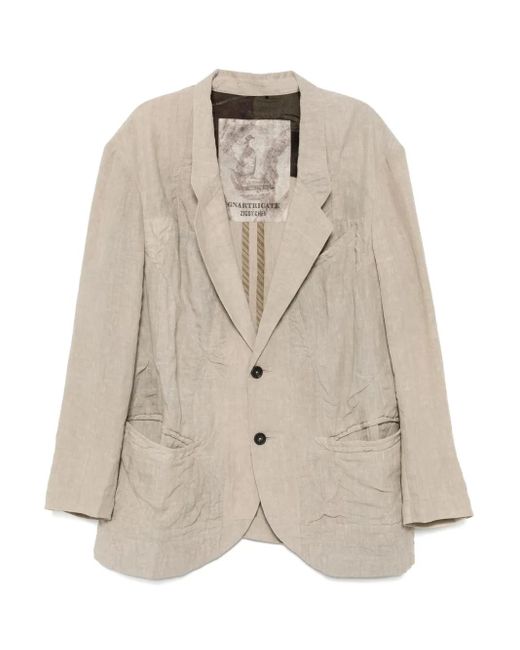 Ziggy Chen Natural Linen Blazer for men