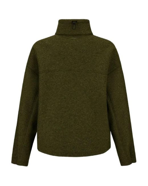 Herno Green High-Neck Zip-Front Jacket for men