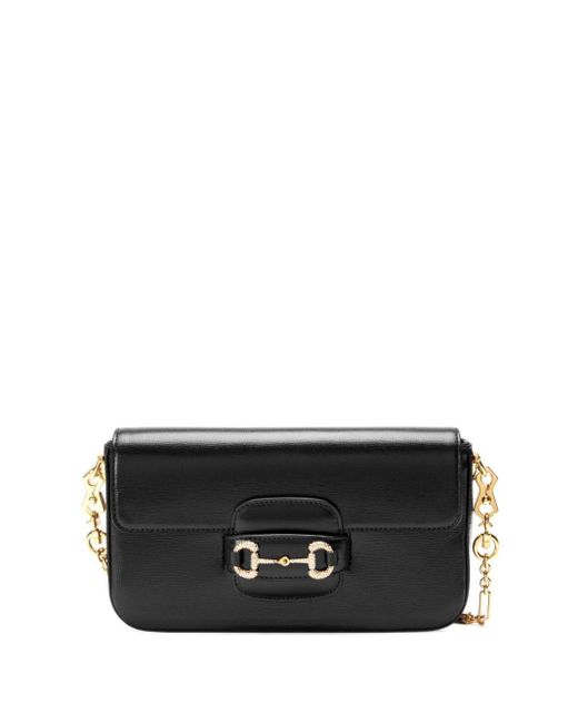Gucci Black Mini Horsebit 1955 Shoulder Bag