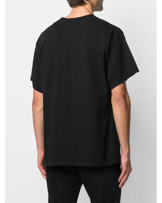 Daniel Patrick Black Logo Detail T-Shirt for men