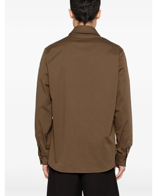Moncler Brown Button Pockets Jacket for men