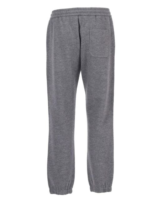 Circolo 1901 Gray Cuffed Wool Track Pants for men