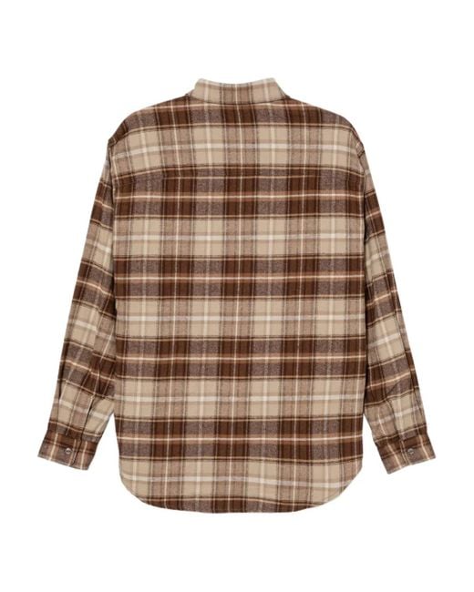 Chocoolate Brown Checked Shirt for men
