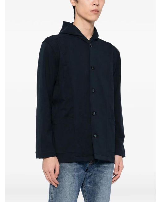 Kiton Black Hooded Jacket for men