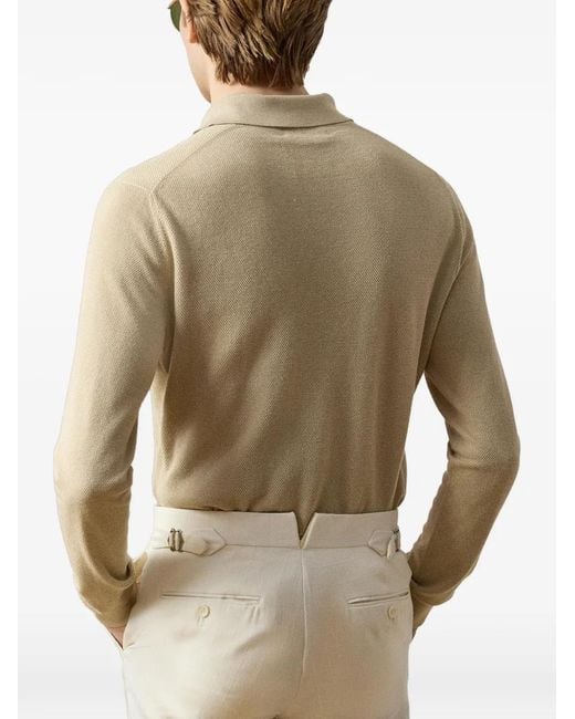 Ralph Lauren Natural Logo-Detail Polo Shirt for men