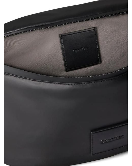 Calvin Klein Messengertas Met Logoband in het Gray voor heren