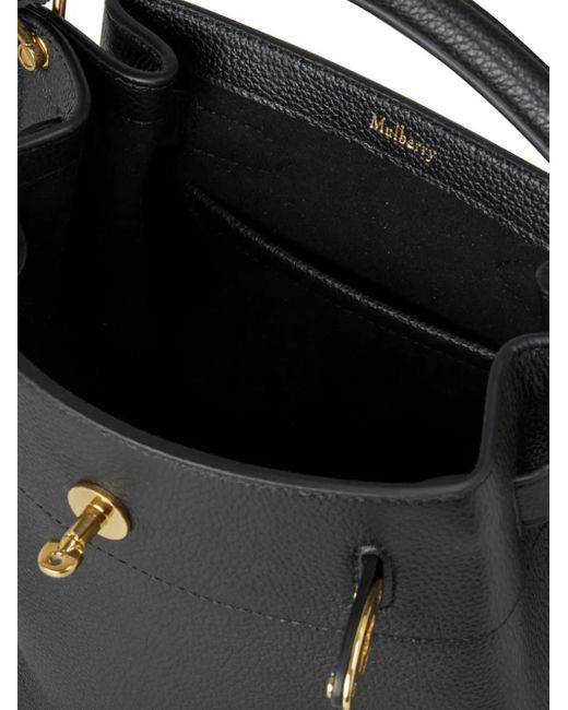 Mulberry Black Small Islington Leather Bucket Bag
