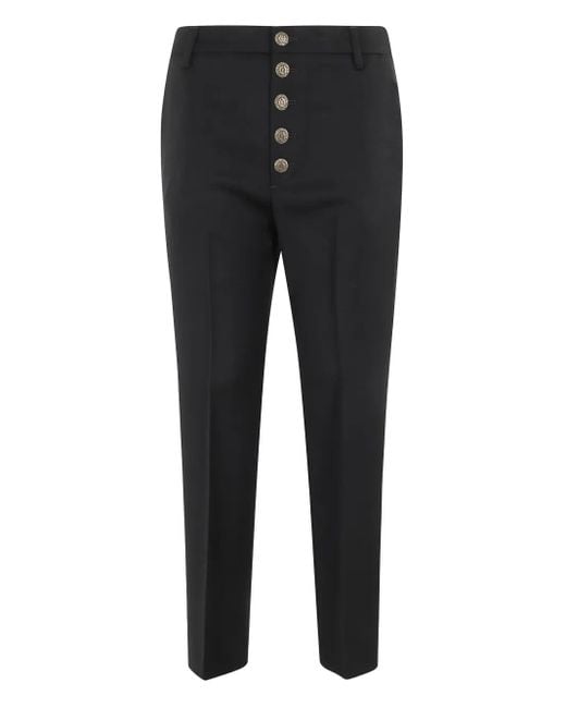 Dondup Black Klassische Hose mit Knöpfen