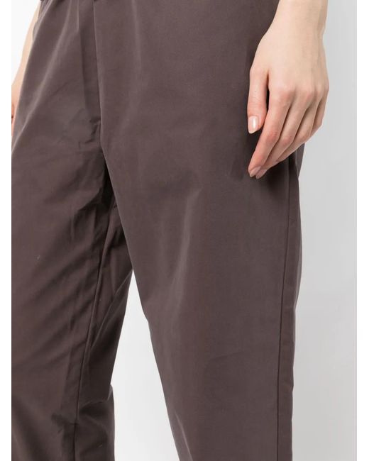 Fear Of God Brown Logo-Patch Drawstring-Waist Trousers