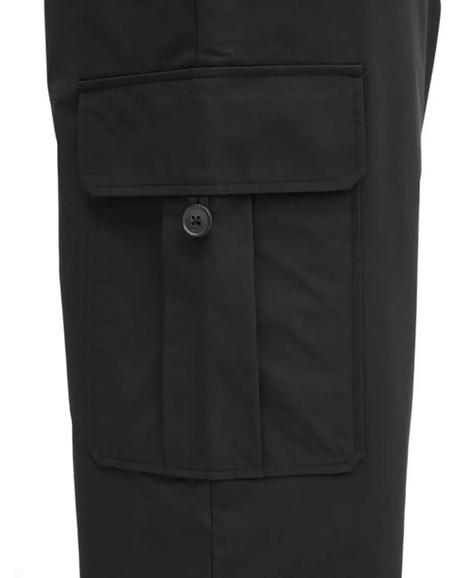 Paul Smith Black Button-Fastening Straight-Leg Trousers for men