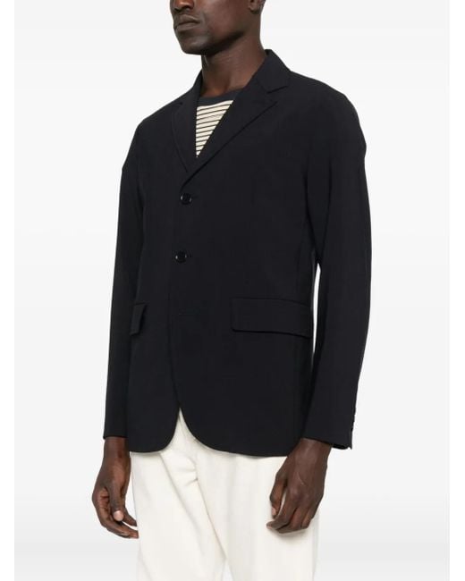 Aspesi Blue Three-Button Blazer for men