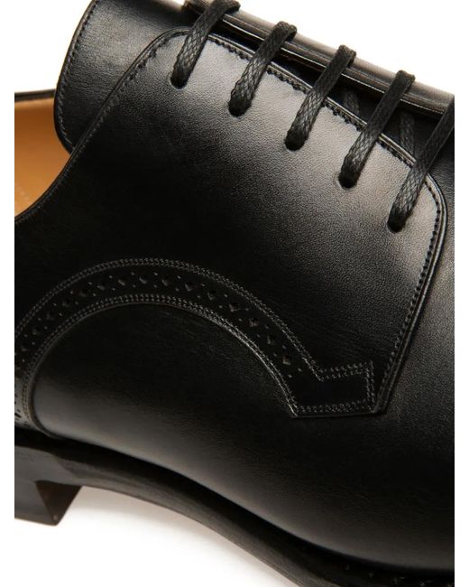 Bally Black Scamardo Brogue-Leather Derby Shoes for men