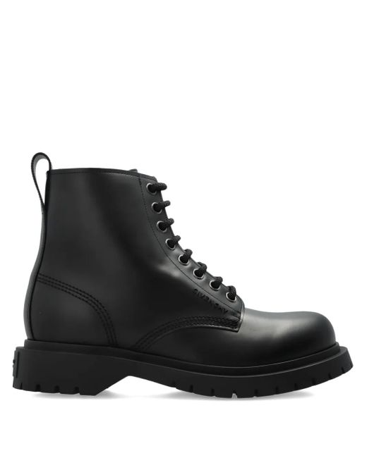 Givenchy Leren Veterlaarzen in het Black voor heren