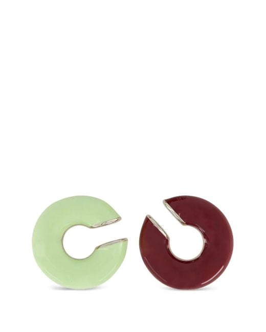 Rabanne Metallic Crystal-Embellished Studded Earcuffs (Set Of Three)