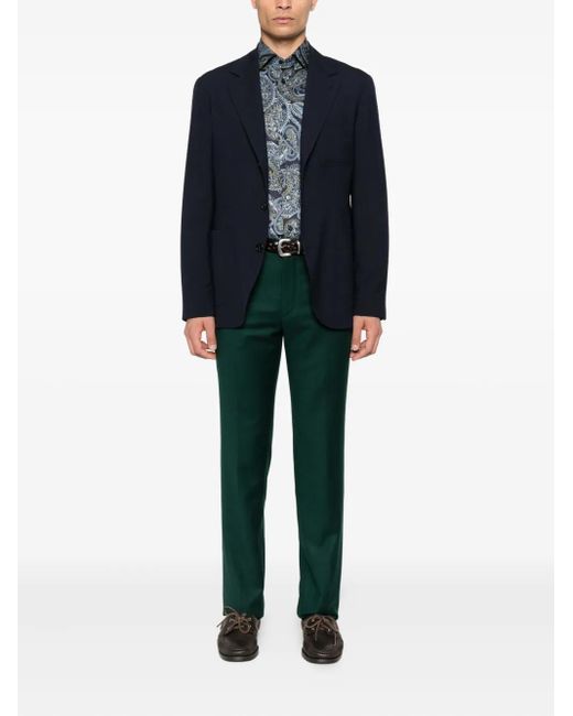 Etro Green Roma Trousers for men