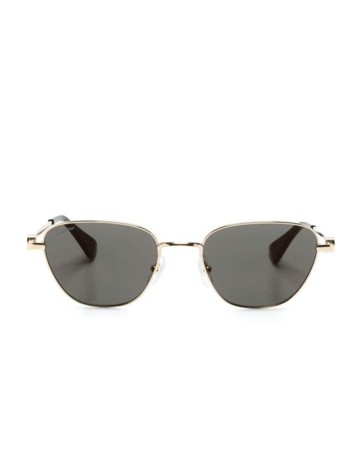Cartier Gray Ct0469s Butterfly-frame Sunglasses