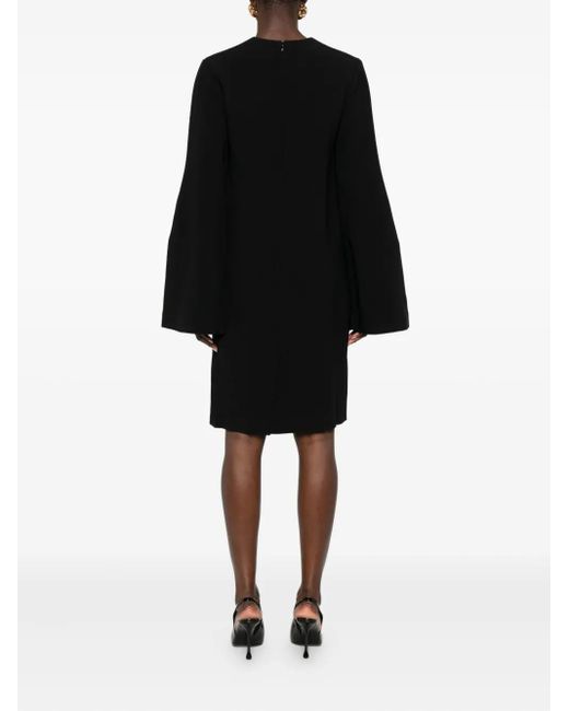 Robe Mi-Longue À Manches Bouffantes Totême  en coloris Black