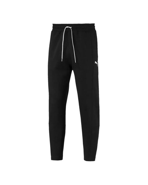 PUMA Black Logo-Detail Track Pants for men