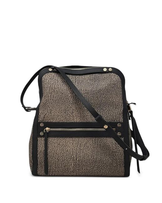 Borbonese Black Small Frame Cross Body Bag