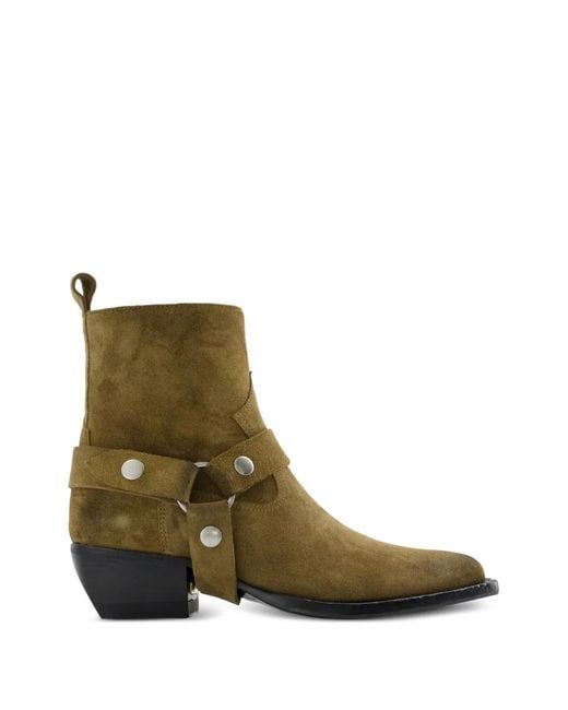 Golden Goose Deluxe Brand Green Debbie Leather Boots