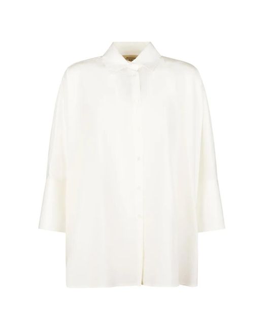 Weekend by Maxmara White Button-Up Collared Shirt