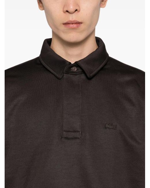 Polo À Patch Logo Lacoste pour homme en coloris Black