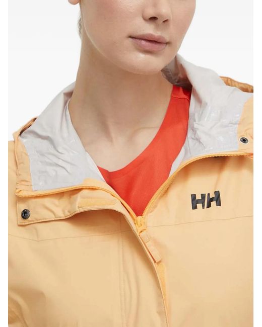 Helly Hansen Blue Hooded Logo-Detail Jacket