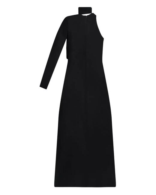 Area Black Embroidered Erystal Gown