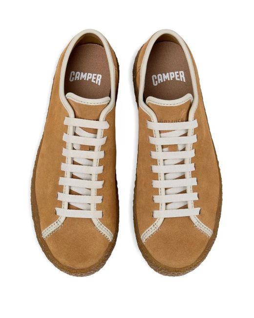 Camper Brown Peu Terreno Suede Sneakers