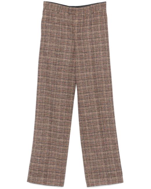 Pantalones rectos con pinzas A.M.G de color Gray