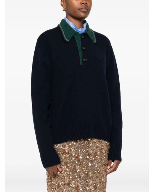 N°21 Black Buttoned Polo Top
