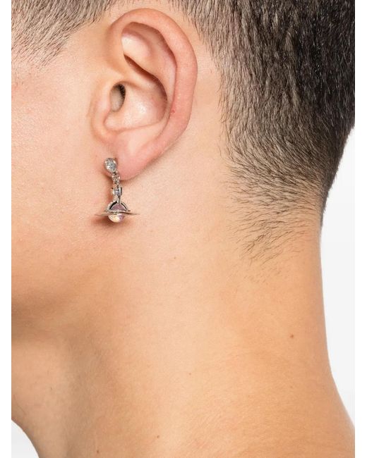 Vivienne Westwood NEW PETITE ORB ドロップピアス Vivienne Westwood New Petite Orb Drop Earrings in White | Lyst