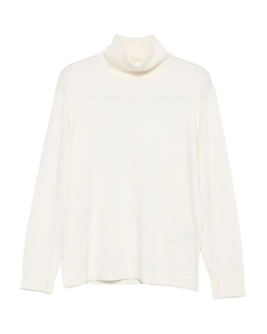 P.A.R.O.S.H. White Langärmeliger Rollkragenpullover