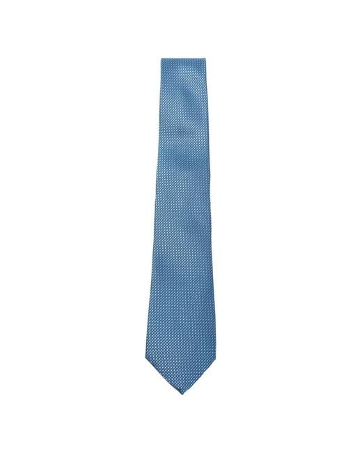 Canali Blue Patterned Tie for men