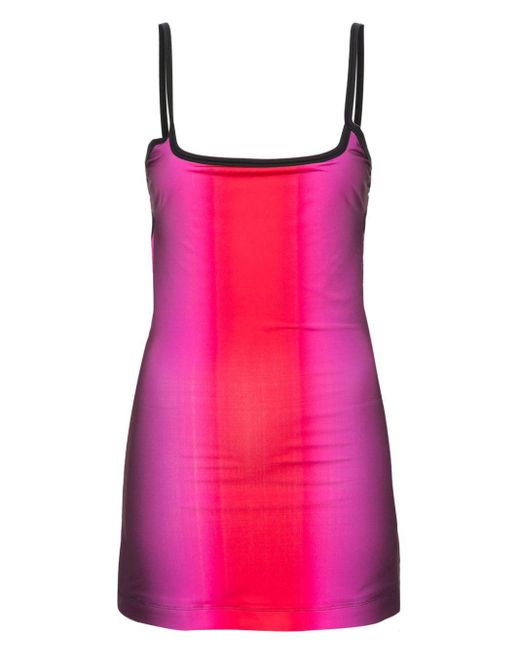 The Attico Pink Gradient Mini Beach Dress