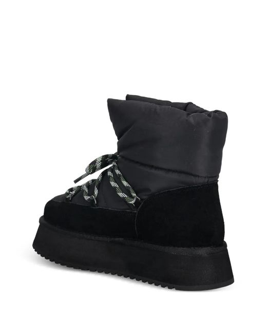 Baldinini Black Padded Platform Ankle Boots