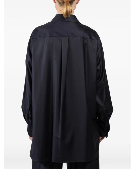 Dusan Blue Buttoned Oversized Shirt