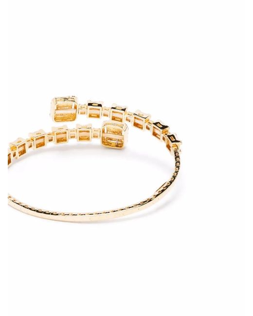 Monan Metallic 18Kt Diamond Cuff Bracelet