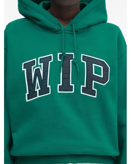 Hoodie Côtelé À Logo Brodé Carhartt en coloris Green