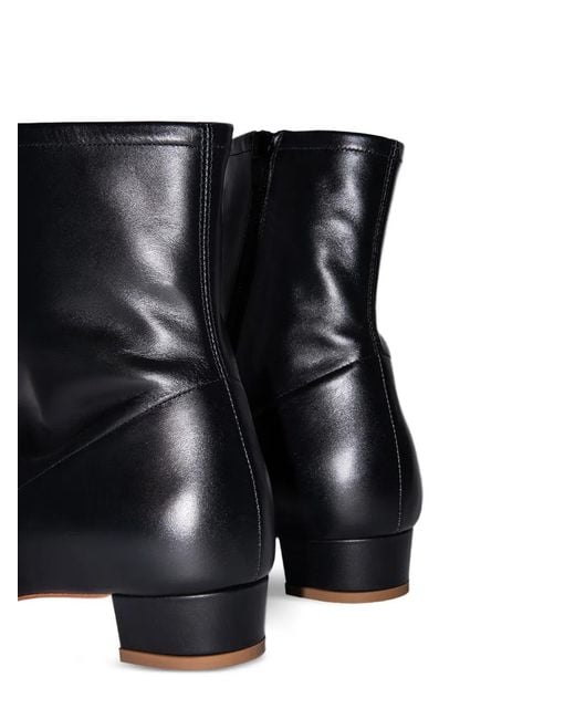 By Far Black Este Leather Ankle Boots
