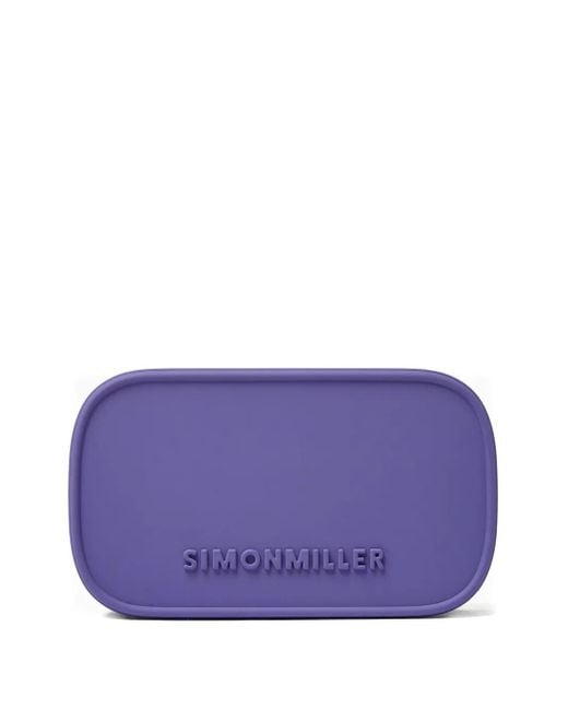 Simon Miller Purple Logo-Embossed Clutch Bag