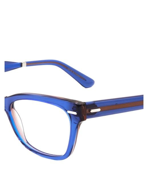 Calvin Klein White Lunettes De Vue À Monture Papillon