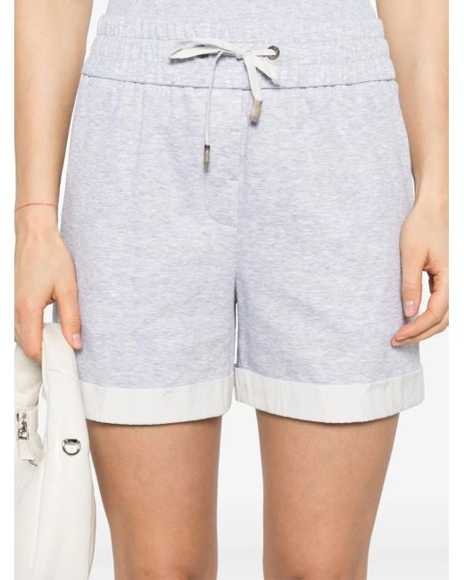 Peserico メランジ ショートパンツ White