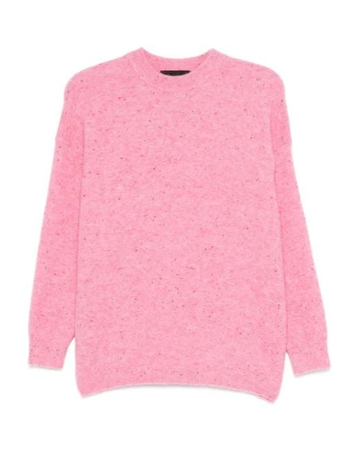 Pull Megan À Col Rond Mr. Mittens en coloris Pink