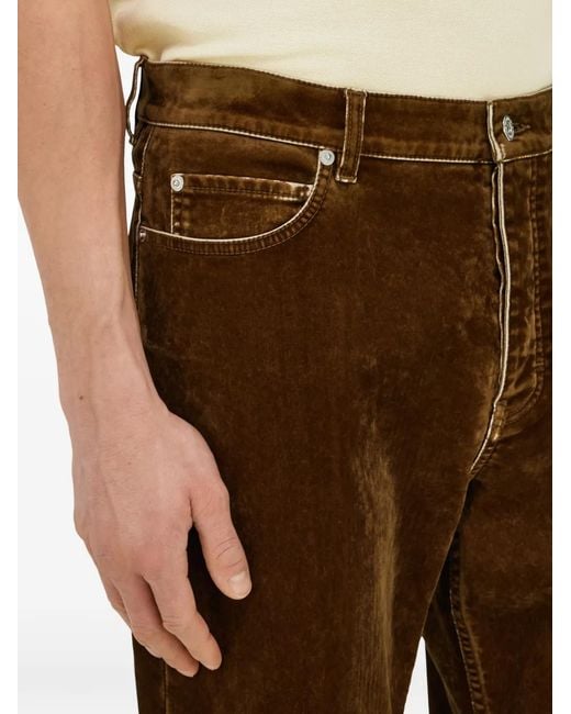 Ferragamo Brown Five-Pocket Trousers for men