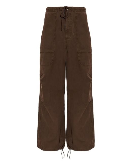 Entire studios Brown Drawstring Cargo Trousers