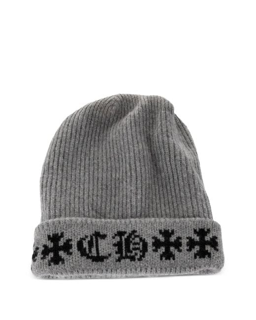 Chrome Hearts Gray Big Daddy Beanie Hat for men