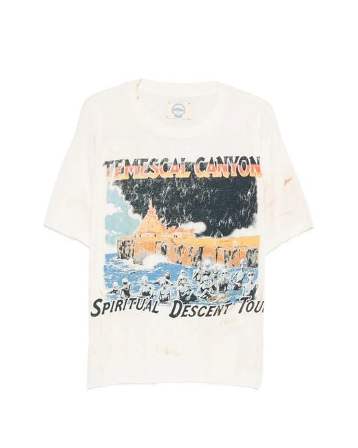 ERCOLE STUDIO White Printed T-Shirt for men